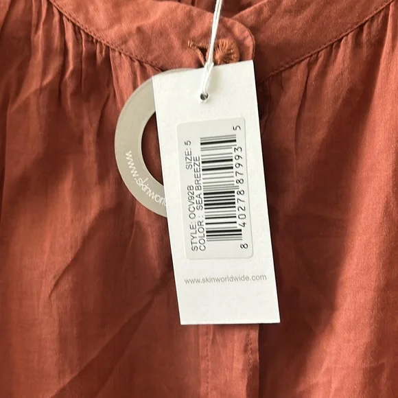 Skin Worldwide Brea caftan color sea breeze oversized swim cover up size 5 xxl - Picture 6 of 6